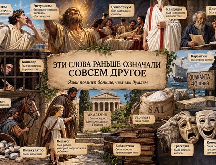 35 привычных слов, которые раньше означали совсем другое