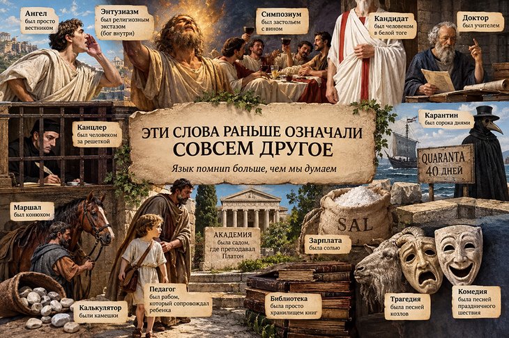 35 привычных слов, которые раньше означали совсем другое